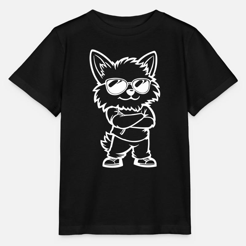dog comic - Stanley/Stella Kinder T-Shirt MINI CREATOR  - Schwarz