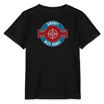 Airsoft Was Sonst Airsofter Team Mannschaft - Stanley/Stella Kinder T-Shirt MINI CREATOR  - Schwarz - Vorne - Mikhail (115cm)