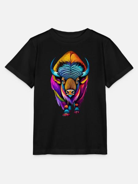 Bison - Stanley/Stella Kinder T-Shirt MINI CREATOR  - Schwarz