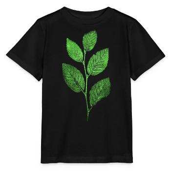 Nature / Forest / Branch - Beech - Stanley/Stella MINI CREATOR Kids’ T-Shirt - black - Front - Mikhail (115cm)