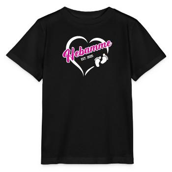 Hebamme 2025 Beruf Hebammenstudium Geburtshilfe - Stanley/Stella Kinder T-Shirt MINI CREATOR  - Schwarz - Vorne - Mikhail (115cm)