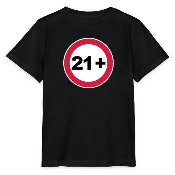 21. Geburtstag 21+ - Stanley/Stella Kinder T-Shirt MINI CREATOR  - Schwarz - Vorne - Mikhail (115cm)