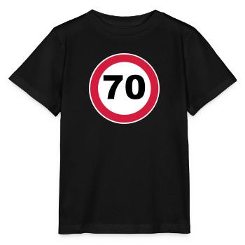 70th Birthday - Stanley/Stella MINI CREATOR Kids’ T-Shirt - black - Front - Mikhail (115cm)