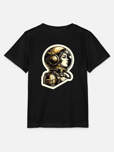 Fille de l’espace - T-shirt bio MINI CREATOR Stanley/Stella Enfant - noir