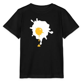 Laufendes spiegelei - V2 - Stanley/Stella Kinder T-Shirt MINI CREATOR  - Schwarz - Vorne - Mikhail (115cm)