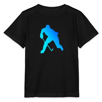 Damen Eishockey spielen Eishockeyspieler - Stanley/Stella Kinder T-Shirt MINI CREATOR  - Schwarz - Vorne - Mikhail (115cm)