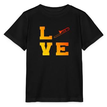 Tenorposaune Blaskapelle Damen Posaunisten - Stanley/Stella Kinder T-Shirt MINI CREATOR  - Schwarz - Vorne - Mikhail (115cm)