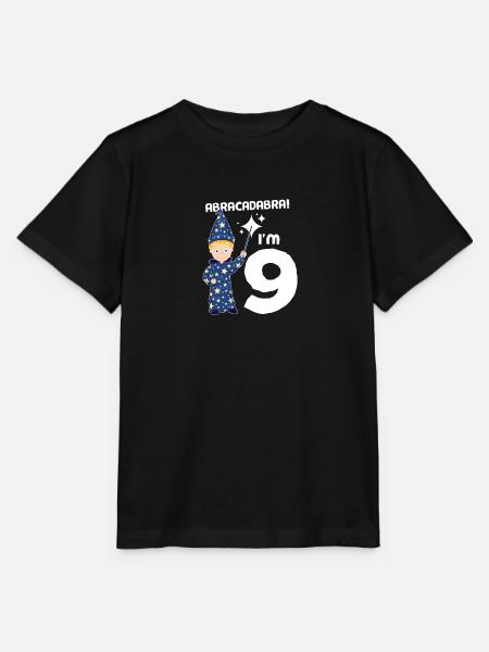 Zauberer Magier Kinder-Geburtstag Junge 9 Jahre - Stanley/Stella Kinder T-Shirt MINI CREATOR - Schwarz