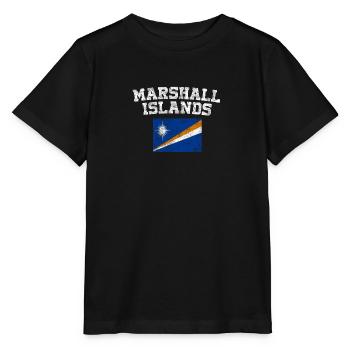 Drapeau Marshallais Shirt - Îles Marshall Vintage - T-shirt bio MINI CREATOR Stanley/Stella Enfant - noir - Devant - Mikhail (115cm)