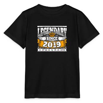 Legendary since 2019 Legend Birthday year of birth - Stanley/Stella MINI CREATOR Kids’ T-Shirt - black - Front - Mikhail (115cm)