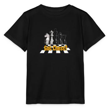 Échecs - Dames - Echecs obtenu? - T-shirt bio MINI CREATOR Stanley/Stella Enfant - noir - Devant - Mikhail (115cm)