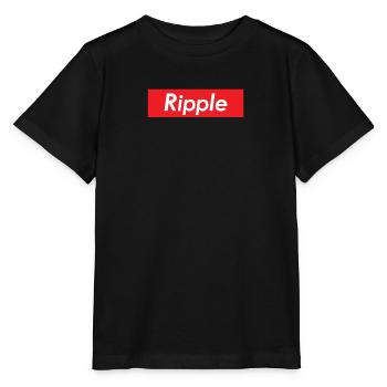 Rectangle rouge Rectangle Cryptocurrency XRP Blockchain - T-shirt bio MINI CREATOR Stanley/Stella Enfant - noir - Devant - Mikhail (115cm)
