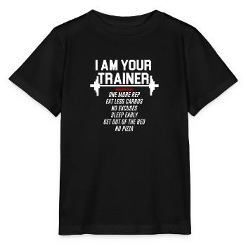 Persönlicher Trainer - Stanley/Stella Kinder T-Shirt MINI CREATOR  - Schwarz - Vorne - Mikhail (115cm)
