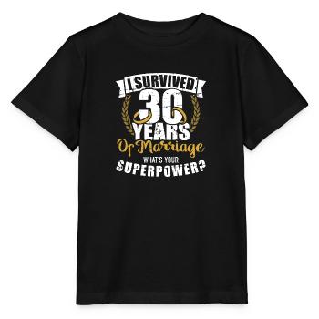 30. Hochzeitstag - Stanley/Stella Kinder T-Shirt MINI CREATOR  - Schwarz - Vorne - Mikhail (115cm)