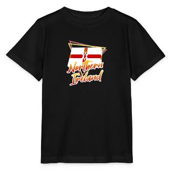 Nordirland - Stanley/Stella Kinder T-Shirt MINI CREATOR  - Schwarz - Vorne - Mikhail (115cm)
