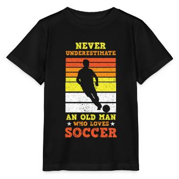 Football Footballers Football players Men's football - Stanley/Stella MINI CREATOR Kids’ T-Shirt - black - Front - Mikhail (115cm)