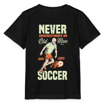 Football Footballers Football players Men's football - Stanley/Stella MINI CREATOR Kids’ T-Shirt - black - Front - Mikhail (115cm)