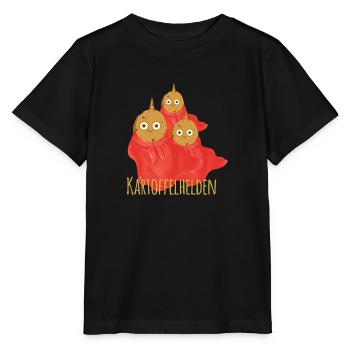 Kartoffeln, Familie,kartoffelfamilie, Helden, held - Stanley/Stella Kinder T-Shirt MINI CREATOR  - Schwarz - Vorne - Mikhail (115cm)