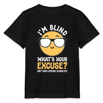 Sehbehindert Augenarzt - Stanley/Stella Kinder T-Shirt MINI CREATOR  - Schwarz - Vorne - Mikhail (115cm)