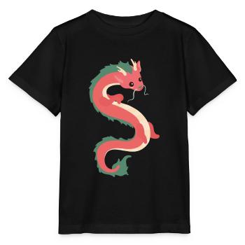 Dragon chinois - T-shirt bio MINI CREATOR Stanley/Stella Enfant - noir - Devant - Mikhail (115cm)