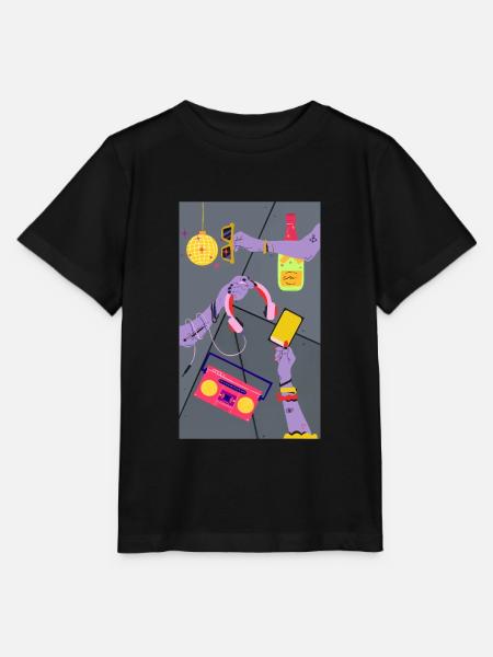 Partei - Stanley/Stella Kinder T-Shirt MINI CREATOR - Schwarz