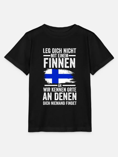 Finnland Finne Finnisches - Stanley/Stella Kinder T-Shirt MINI CREATOR - Schwarz