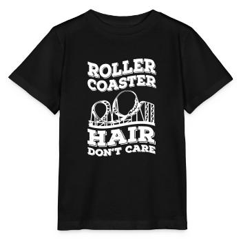 Roller Coaster Hair Don t Care - Stanley/Stella MINI CREATOR Kids’ T-Shirt - black - Front - Mikhail (115cm)
