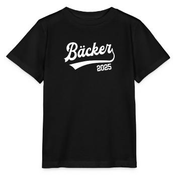 Bäcker 2025 Ausbildung Beruf Bäckerei Konditor - Stanley/Stella Kinder T-Shirt MINI CREATOR  - Schwarz - Vorne - Mikhail (115cm)