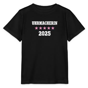 Uhrmacherin 2025 Neuer Job Arbeit Ausbildung Lehre - Stanley/Stella Kinder T-Shirt MINI CREATOR  - Schwarz - Vorne - Mikhail (115cm)