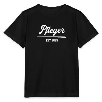 Pfleger 2025 Altenpfleger Pflegefachmann Pflege - Stanley/Stella Kinder T-Shirt MINI CREATOR  - Schwarz - Vorne - Mikhail (115cm)