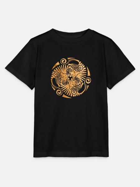 Chatons endormis, or - T-shirt bio MINI CREATOR Stanley/Stella Enfant - noir