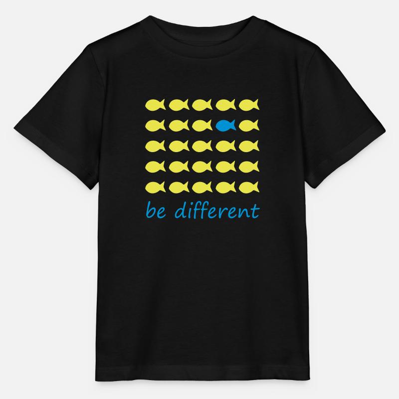 be different - Stanley/Stella Kinder T-Shirt MINI CREATOR  - Schwarz