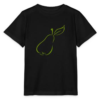 Birne - Stanley/Stella Kinder T-Shirt MINI CREATOR  - Schwarz - Vorne - Mikhail (115cm)