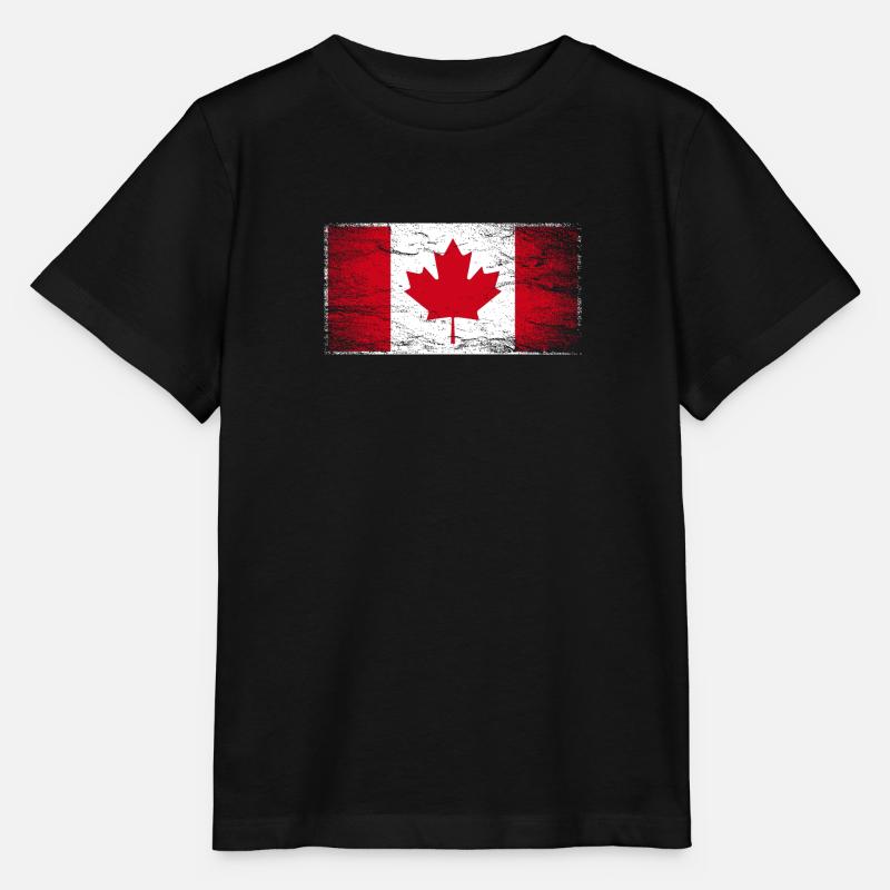 Canada Érable Vancouver Montréal Toronto Maple Leaf - T-shirt bio MINI CREATOR Stanley/Stella Enfant - noir