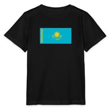 Drapeau national du Kazakhstan - T-shirt bio MINI CREATOR Stanley/Stella Enfant - noir - Devant - Mikhail (115cm)