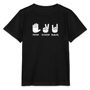 Paper scissors rock c - Stanley/Stella MINI CREATOR Kids’ T-Shirt - black - Front - Mikhail (115cm)