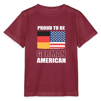 American German - Stanley/Stella MINI CREATOR Kids’ T-Shirt - burgundy - Front - Kain (125cm)