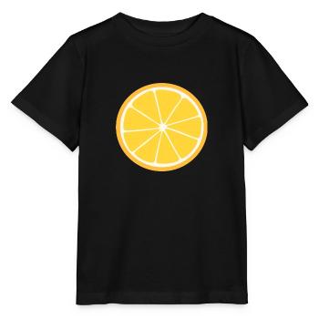 Tranche d’orange - T-shirt bio MINI CREATOR Stanley/Stella Enfant - noir - Devant - Mikhail (115cm)
