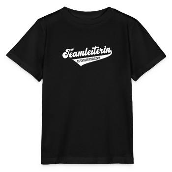 Teamleiterin 2024 Teamchefin Teamleitung Leiterin - Stanley/Stella Kinder T-Shirt MINI CREATOR  - Schwarz - Vorne - Mikhail (115cm)