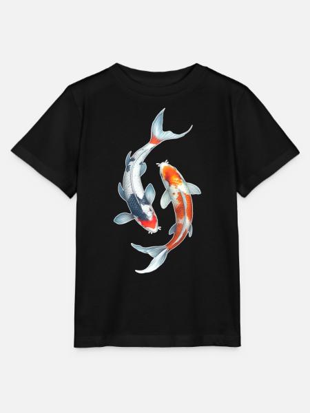 Koi Karpfen - Stanley/Stella Kinder T-Shirt MINI CREATOR  - Schwarz