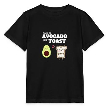 Avocado Toast Love Vegan Cadeau - T-shirt bio MINI CREATOR Stanley/Stella Enfant - noir - Devant - Mikhail (115cm)