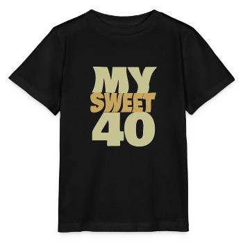 Sweet 40 - Stanley/Stella MINI CREATOR Kids’ T-Shirt - black - Front - Mikhail (115cm)