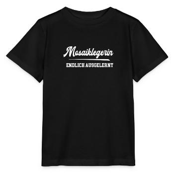 Mosaiklegerin Ausbildung Lehre Ende Lehrling Azubi - Stanley/Stella Kinder T-Shirt MINI CREATOR  - Schwarz - Vorne - Mikhail (115cm)