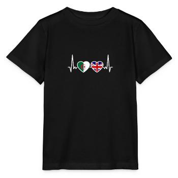 Algeria British flag British Algerian - Stanley/Stella MINI CREATOR Kids’ T-Shirt - black - Front - Mikhail (115cm)