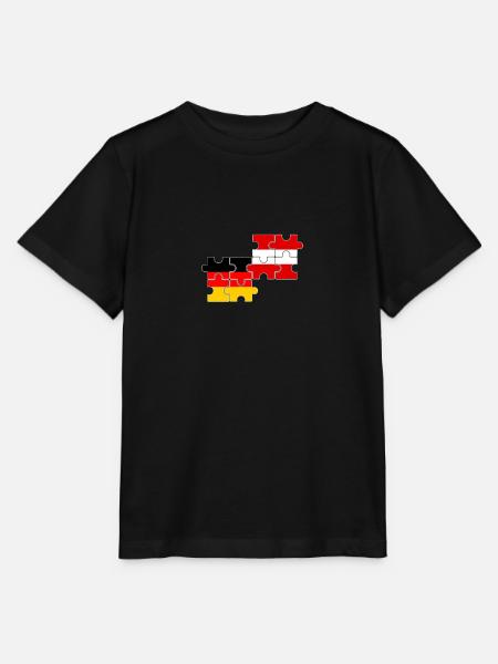 Österreich Deutschland Flagge Deutsch Österreicher - Stanley/Stella Kinder T-Shirt MINI CREATOR  - Schwarz