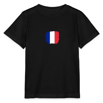 France French flag Proud Frenchman - Stanley/Stella MINI CREATOR Kids’ T-Shirt - black - Front - Mikhail (115cm)