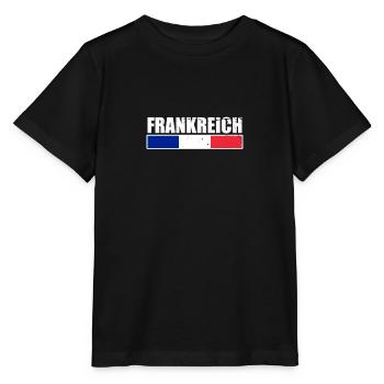 France French flag Proud Frenchman - Stanley/Stella MINI CREATOR Kids’ T-Shirt - black - Front - Mikhail (115cm)