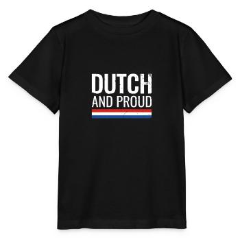 Néerlandais et fier drapeau néerlandais Pays-Bas - T-shirt bio MINI CREATOR Stanley/Stella Enfant - noir - Devant - Mikhail (115cm)