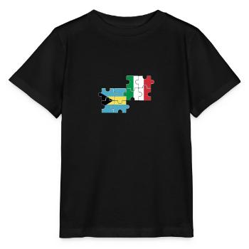 Bahamas Italie Drapeau Bahamaer italien - T-shirt bio MINI CREATOR Stanley/Stella Enfant - noir - Devant - Mikhail (115cm)