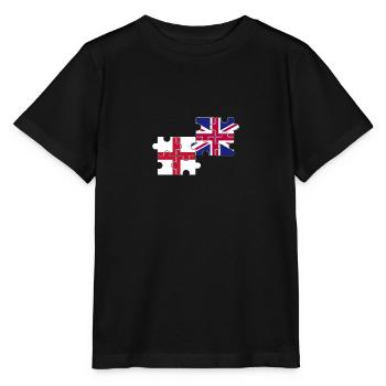 Angleterre Drapeau britannique de l’anglais britannique - T-shirt bio MINI CREATOR Stanley/Stella Enfant - noir - Devant - Mikhail (115cm)